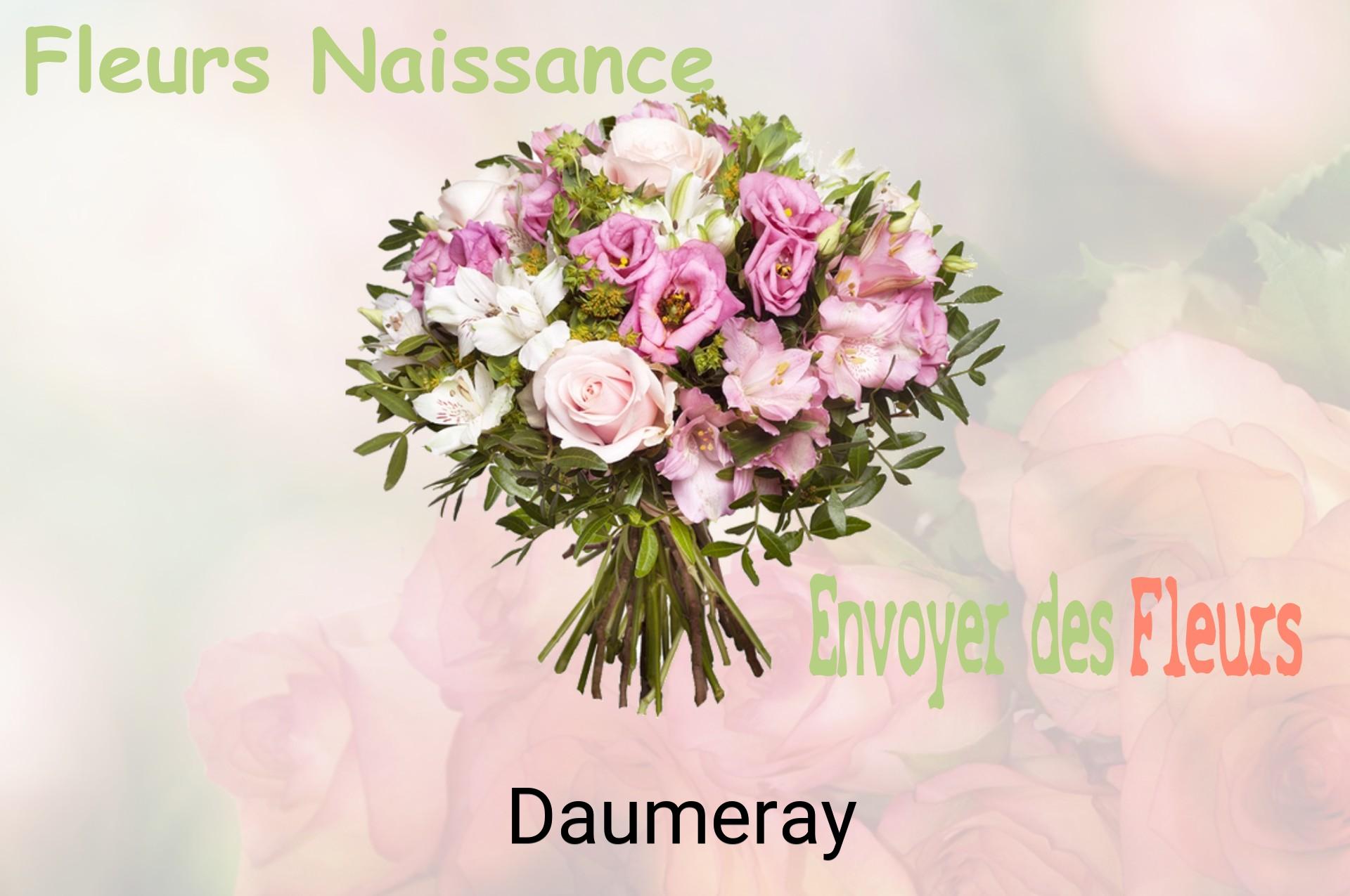 Bouquet de fleurs de naissance livré à Daumeray